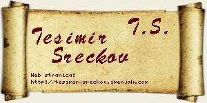 Tešimir Srećkov vizit kartica